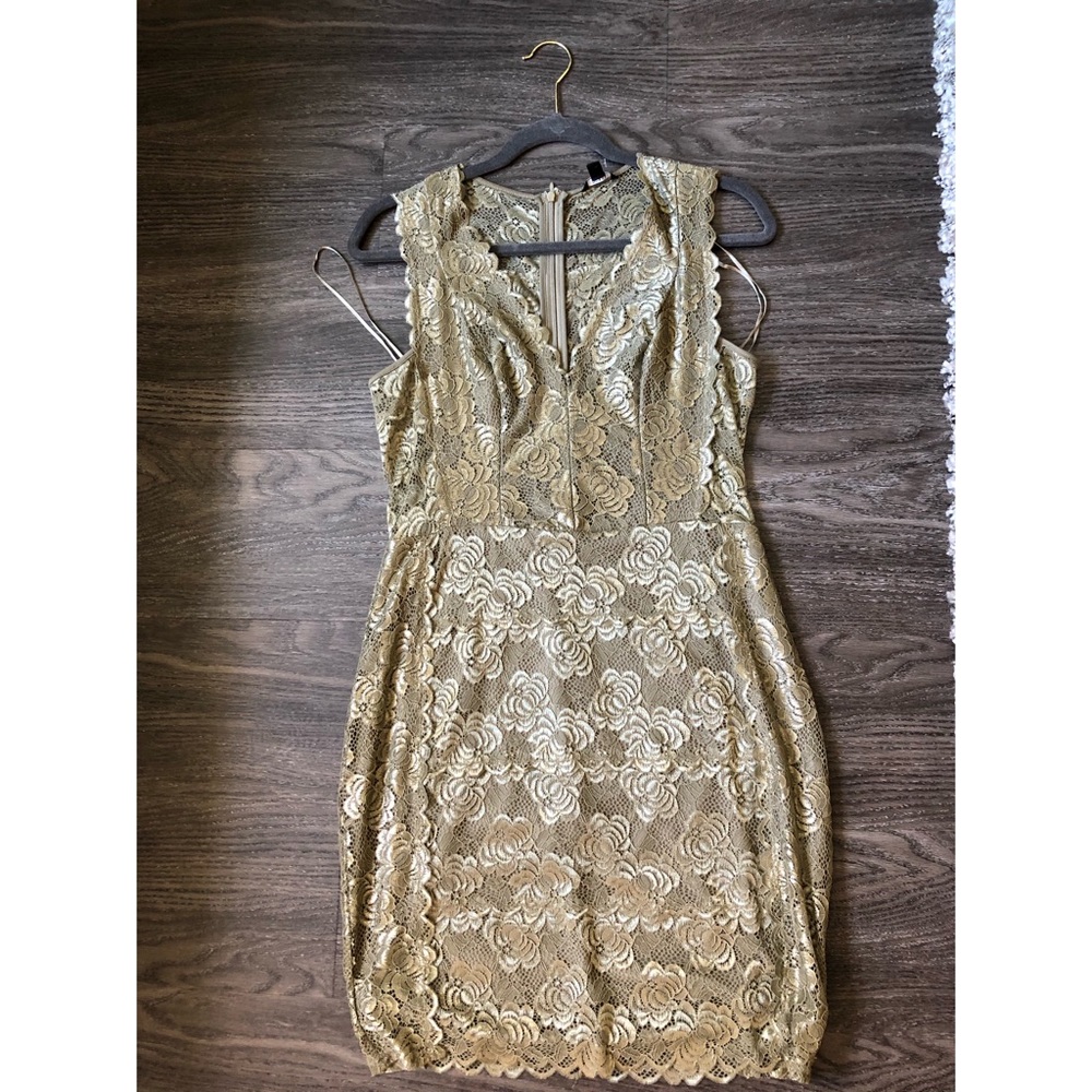 Guess *Olive Green* Lace Body Con Dress
